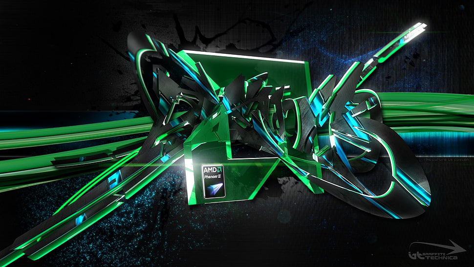 AMD digital wallpaper, Ati, Intel, AMD, window HD wallpaper