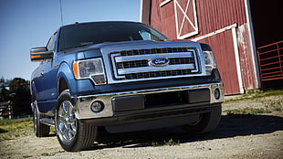 blue Ford F-150 extra cab truck, Ford f-150, Ford, car, vehicle HD wallpaper