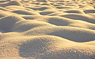 sand dunes digital wallpaper, sand, desert, yellow HD wallpaper