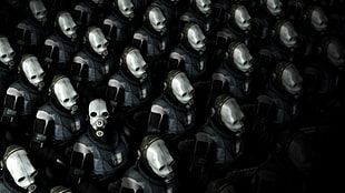 gray gas mask, Half-Life, Combine, metrocop, Half-Life 2 HD wallpaper