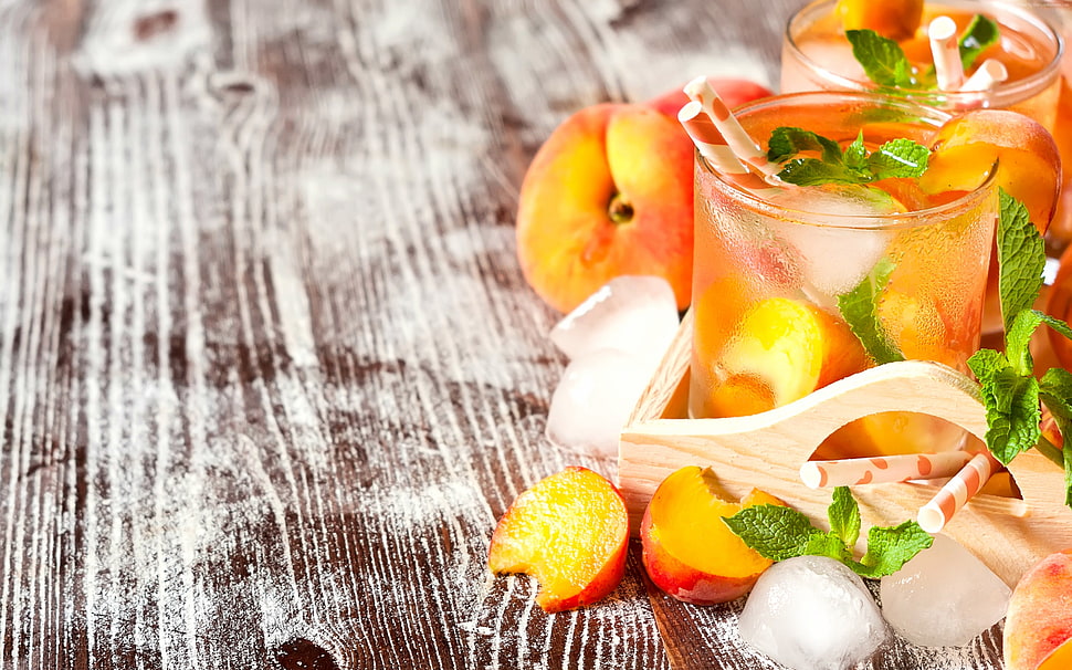 sliced orange fruits HD wallpaper
