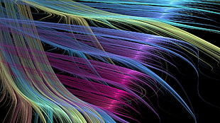 black and purple abstract painting