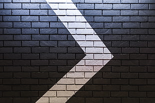black and white brick walls HD wallpaper