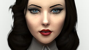 female cosmetology training head, BioShock Infinite: Burial at Sea, BioShock, BioShock Infinite, video games