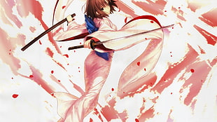 anime character holding a katana HD wallpaper