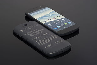 two black smartphones HD wallpaper