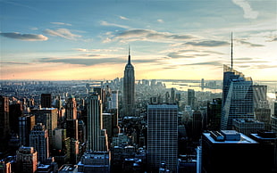 aerial view of Manhattan New York HD wallpaper