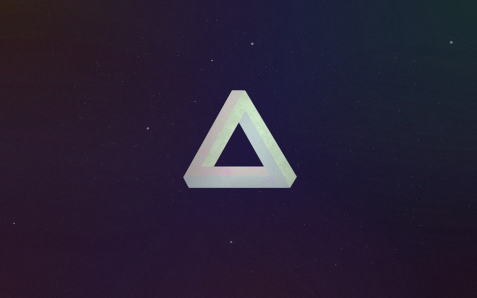 triangular illustration HD wallpaper