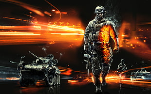 soldier illustration, video games HD wallpaper