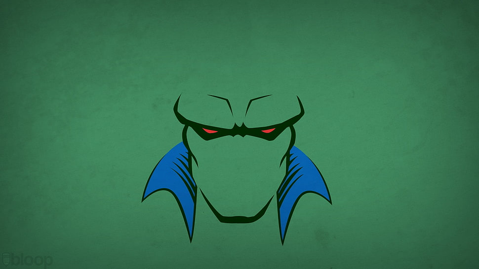 green and blue character illustration, DC Comics, hero, Martian Manhunter, Blo0p HD wallpaper