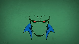 green and blue character illustration, DC Comics, hero, Martian Manhunter, Blo0p