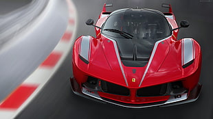 red Ferrari fxx