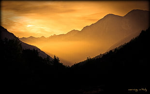 Mountains,  Dawn,  Sun,  Beams HD wallpaper