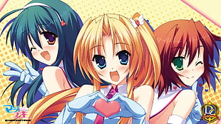three anime characters
