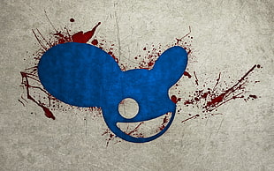 red and blue Deadmau5 logo