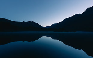 photography of mountain reflecting on body of water