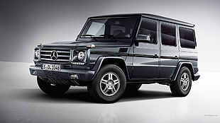 black Mercedes-Benz SUV, Mercedes G-Class, Mercedes Benz, car, vehicle