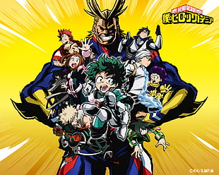 Hero Academia digital wallpaper, anime, Boku no Hero Academia HD wallpaper