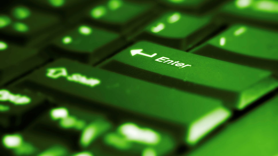 black computer keyboard, keyboards, closeup, computer HD wallpaper