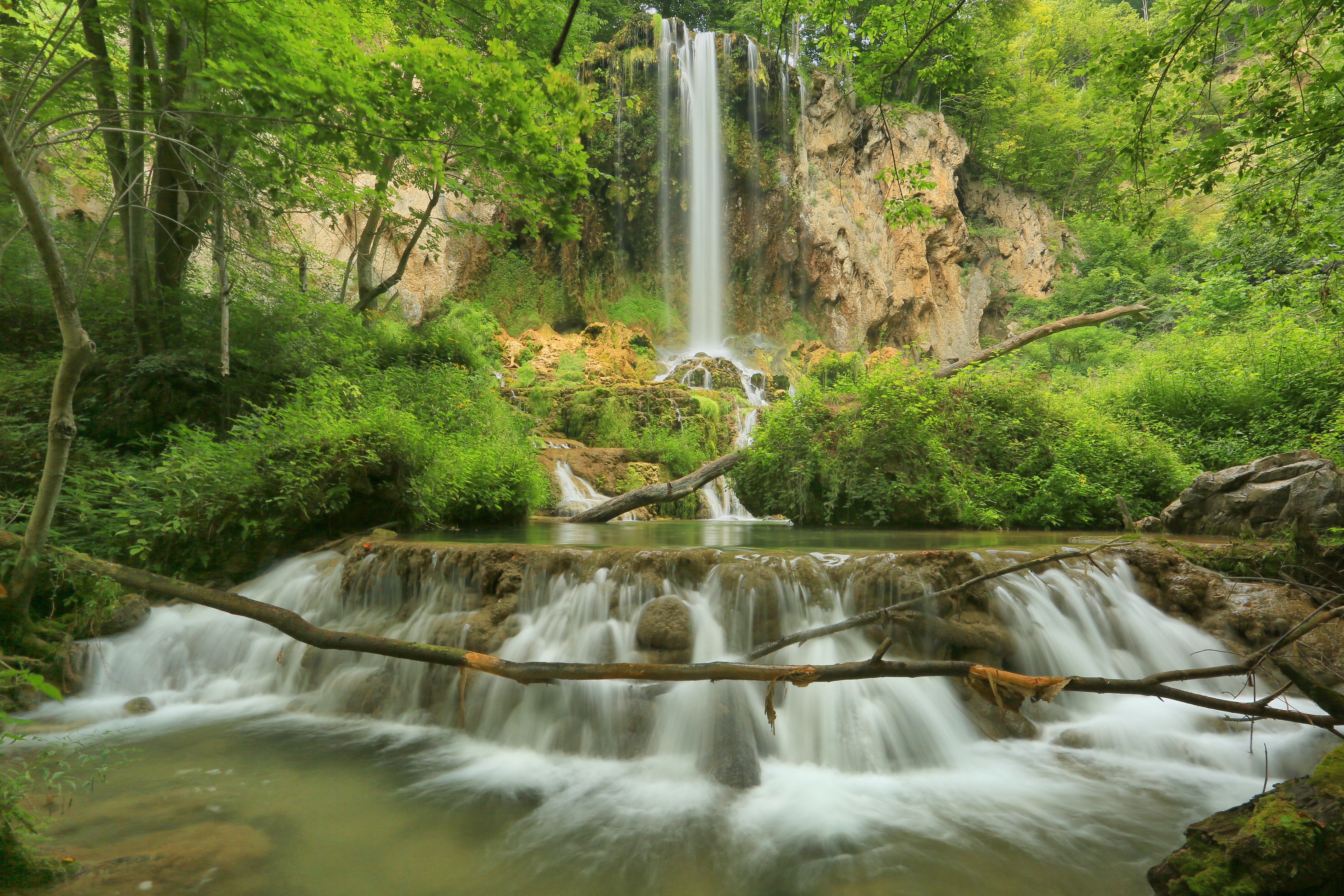 timelapse photography of waterfalls, falling spring, va