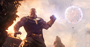 Thanos from Avengers Infinity War, Thanos, Josh Brolin, Avengers: Infinity war, Marvel Cinematic Universe