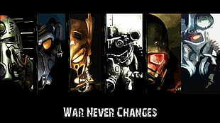 Fallout Power Armors wallpaper, artwork, collage, Fallout, video games