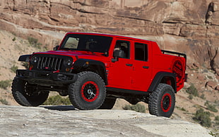 red and black JEEP ranger HD wallpaper
