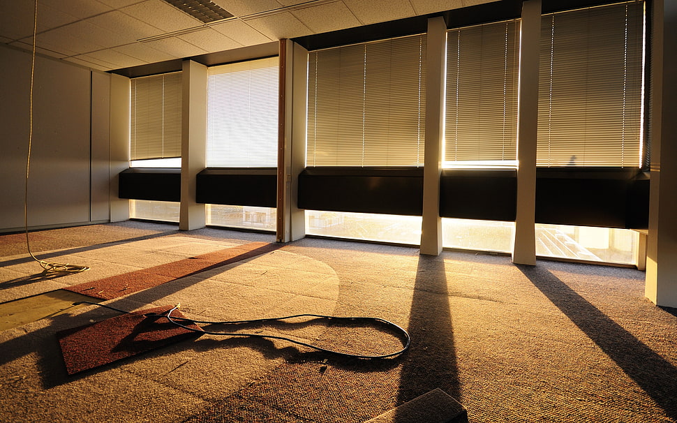 white window blinds HD wallpaper