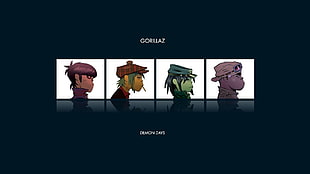 male character illustration, music, Gorillaz, album covers