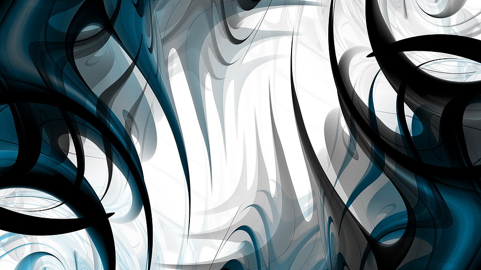blue and white illustration, comic art, digital art HD wallpaper