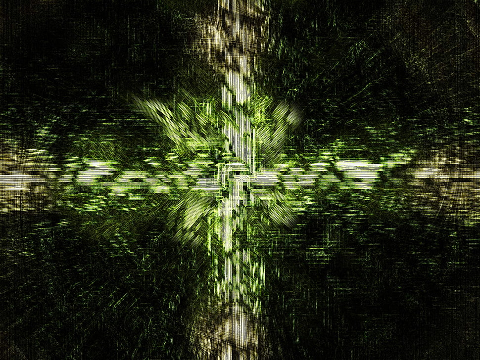 green and black textile HD wallpaper