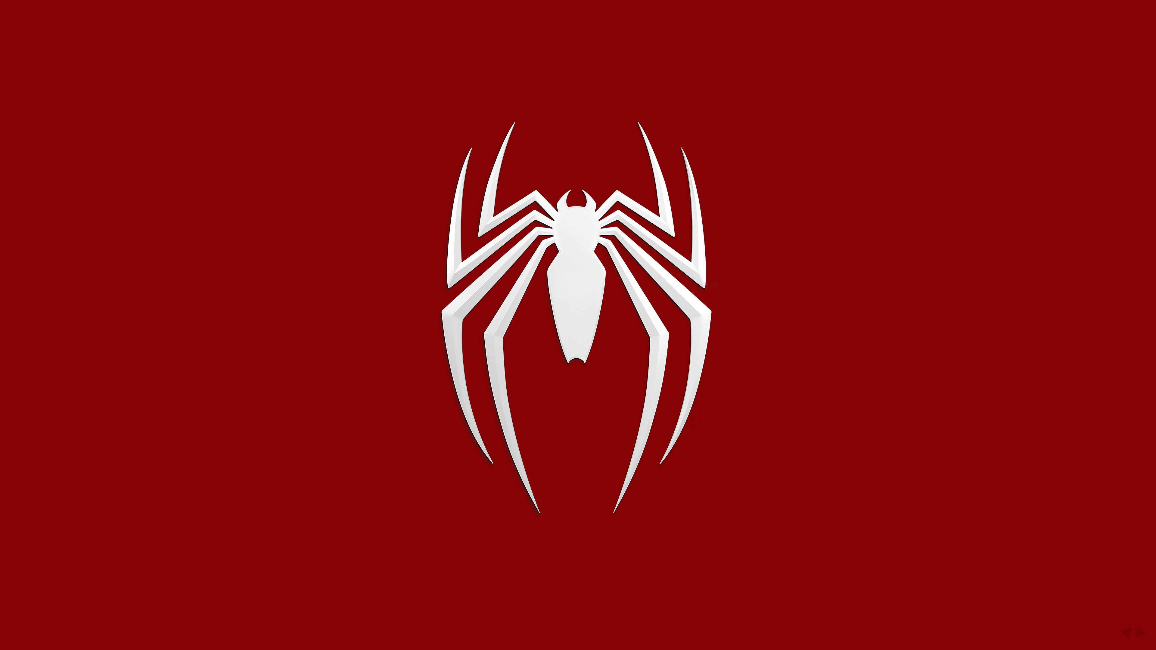 Marvel Spider-Man logo, Spider-Man, logo, simple background, Spider-Man (2018)