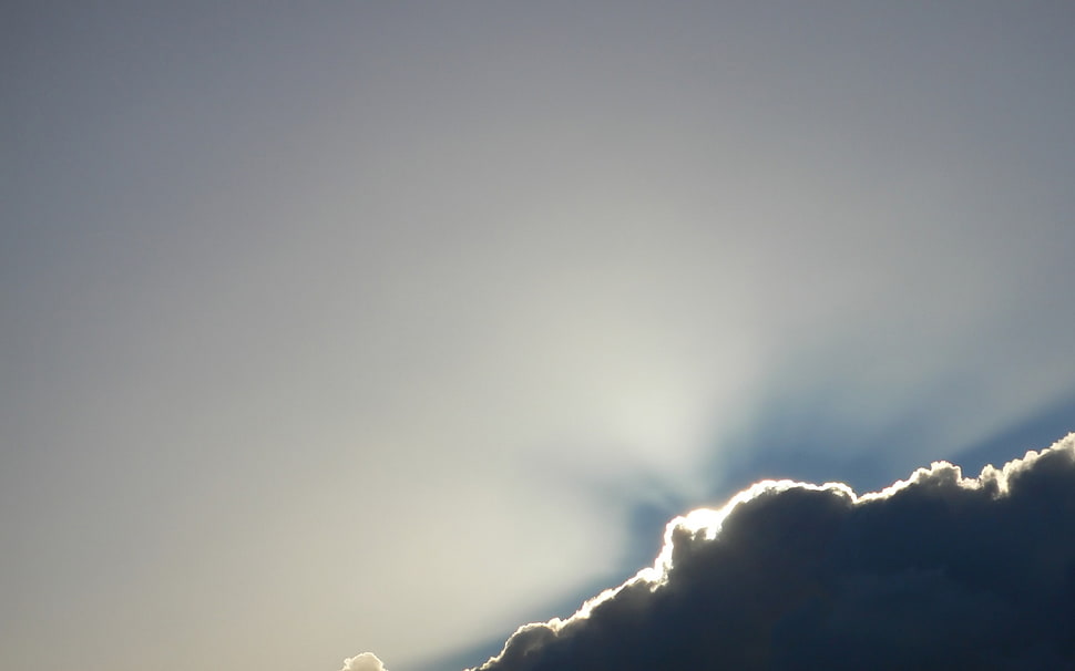 gray clouds, sky, clouds HD wallpaper