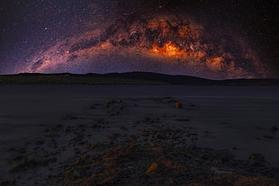 milky way galaxy, landscape, Milky Way HD wallpaper