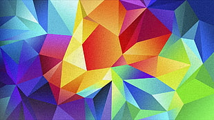 multicolored wallpaper, colorful, abstract, geometry, digital art