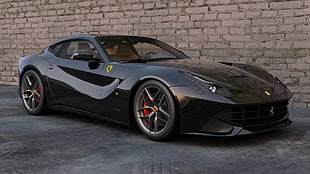 black Ferrari coupe, video games