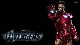 Tony Stark with text overlay, The Avengers, Iron Man, Tony Stark, Robert Downey Jr.