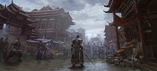 samurai digital poster