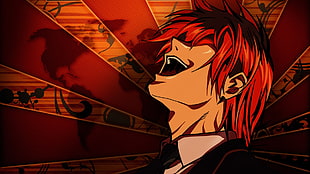 red haired anime character, Death Note, anime, anime boys, Yagami Light
