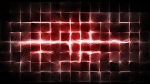 red flame digital wallpaper