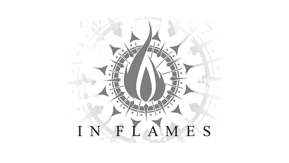 In Flames logo, In Flames, minimalism, metal music, typography HD wallpaper
