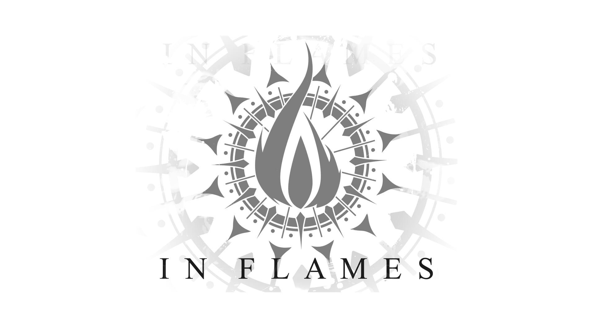 In Flames logo, In Flames, minimalism, metal music, typography