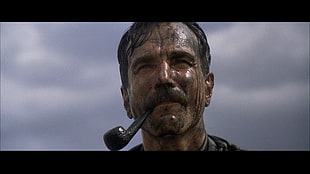 black smoking pipe, movies, Daniel Day-Lewis, There Will be Blood, screen shot