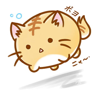 cat emoji illustration, Poyo, cat