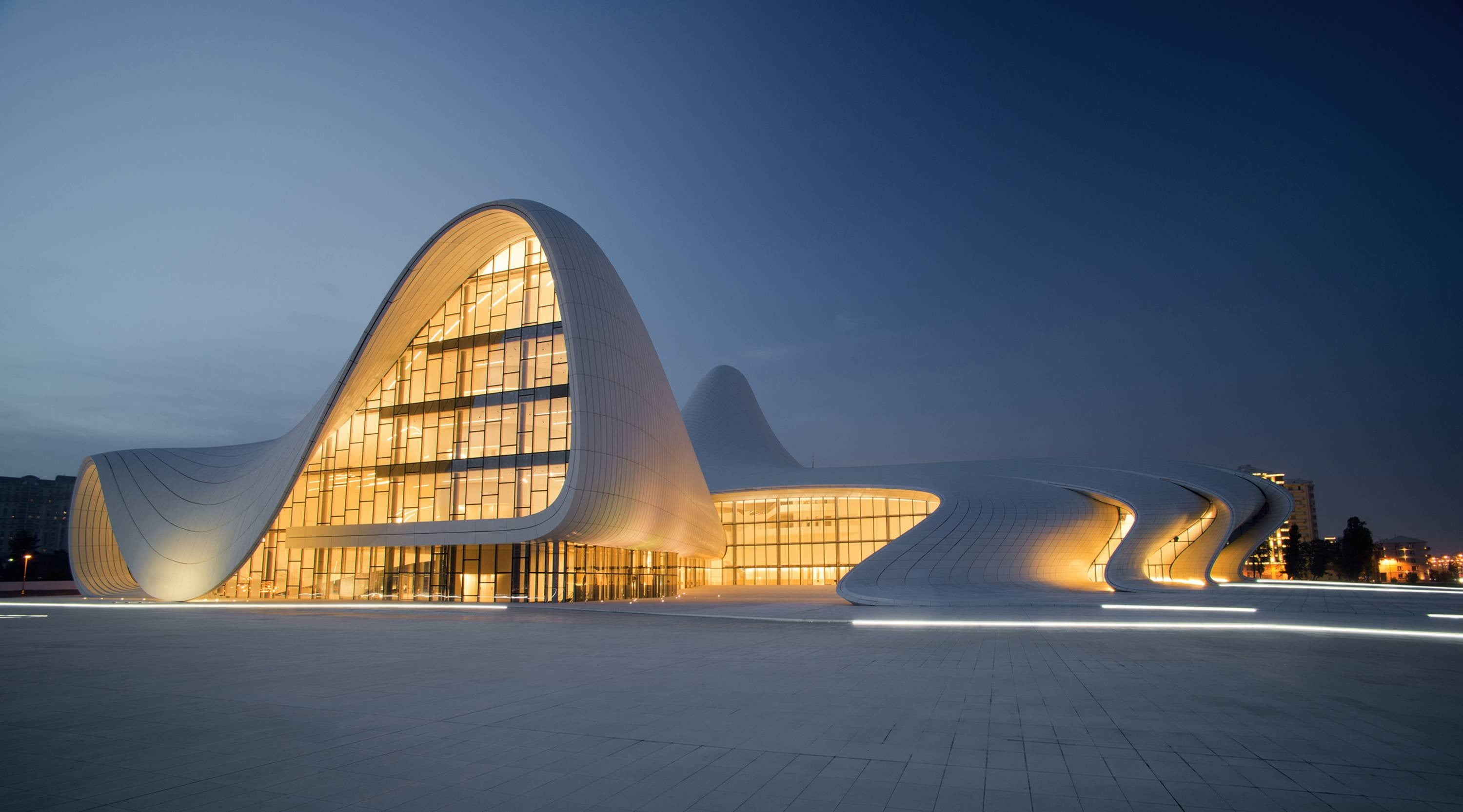 brown concrete house, architecture, modern, Azerbaijan, town square