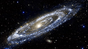 Milky Way galaxy, galaxy, space, stars, Andromeda