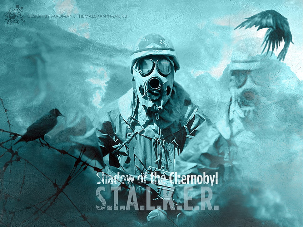 man wearing gas mask HD wallpaper