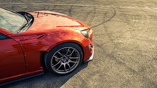 red vehicle, Toyota, Toyota GT86, Rocket Bunny HD wallpaper