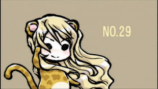 female anime illustration, colorful HD wallpaper
