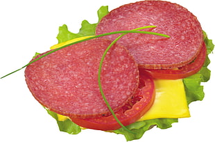 cheese with lettuce and ham